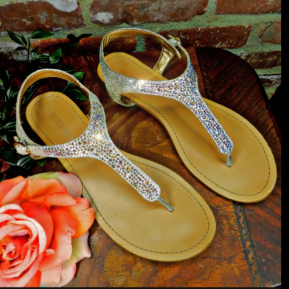 BCBGeneration Shoes - BCBG Generation Crystal Rhinestone T strap sandals